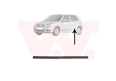 VAN WEZEL Pynte- / beskyttelseslist, dør 5825405 pris Dørlister Volkswagen 6N2 5825405 VAN WEZEL