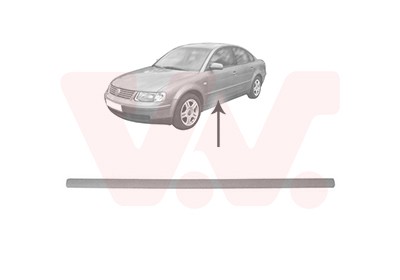 VAN WEZEL Ozdobná / ochranná liżta dverí 5836403 VAN WEZEL 5836403 Ozdobná ochranná liżta dverí Kia CLARUS originálne