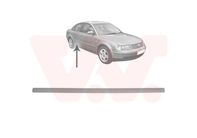 VAN WEZEL Pynte- / beskyttelsesliste, dør 5836406 VAN WEZEL 5836406 Pynte- / beskyttelsesliste, dør