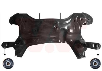 VAN WEZEL Subchassis / grupo de suporte 8251690 VAN WEZEL 8251690 Subchassis / grupo de suporte