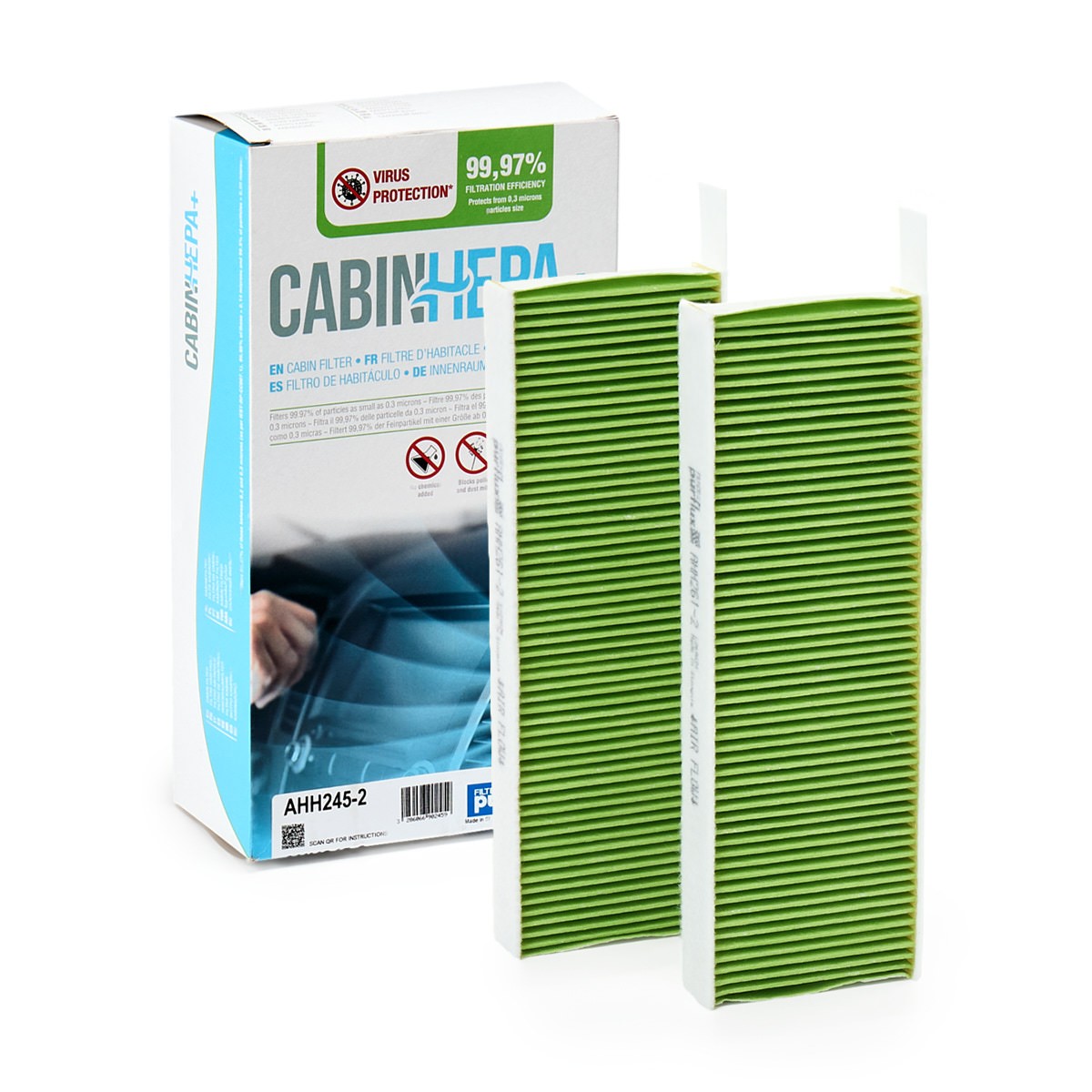 PURFLUX Pollen filter AHH261-2 PURFLUX AHH261-2 AUDI A2 cabin filter replacement