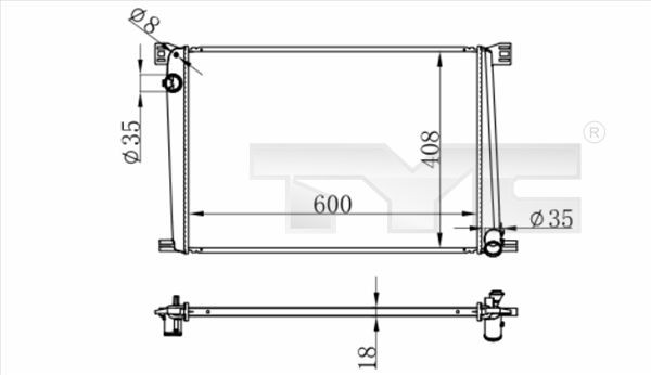 TYC Kühler, Motorkühlung 703-0011 703-0011 Kühler TYC MINI Kosten