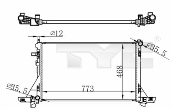 TYC Kühler, Motorkühlung 728-0064 728-0064 Autokühler TYC MINI Kosten