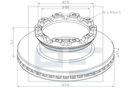 PETERS ENNEPETAL Brake disc 066.800-00A SMART PETERS ENNEPETAL brake disc set 066.800-00A