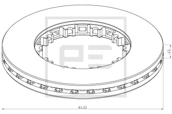 PETERS ENNEPETAL Brake disc 106.211-00A 106.211-00A PETERS ENNEPETAL brake rotors SMART