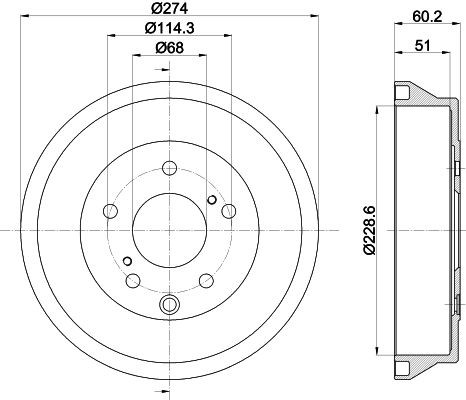 MINTEX Bromstrumma MBD427 MBD427 MINTEX trumbroms NISSAN MICRA
