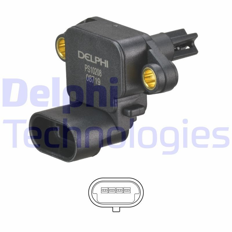 DELPHI Sensor, temperatuur binnenkomende lucht PS10208 PS10208 Sensor temperatuur binnenkomende lucht MERCEDES-BENZ V-Klasse DELPHI