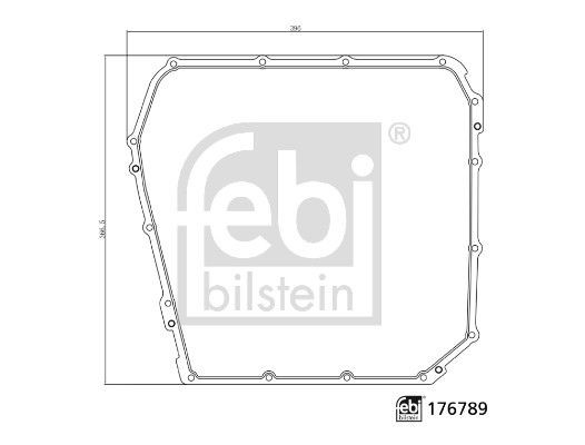 FEBI BILSTEIN Afdichting, oliekuip voor automaat 176789 Mercedes-Benz SL Afdichting, oliekuip voor automaat FEBI BILSTEIN 176789