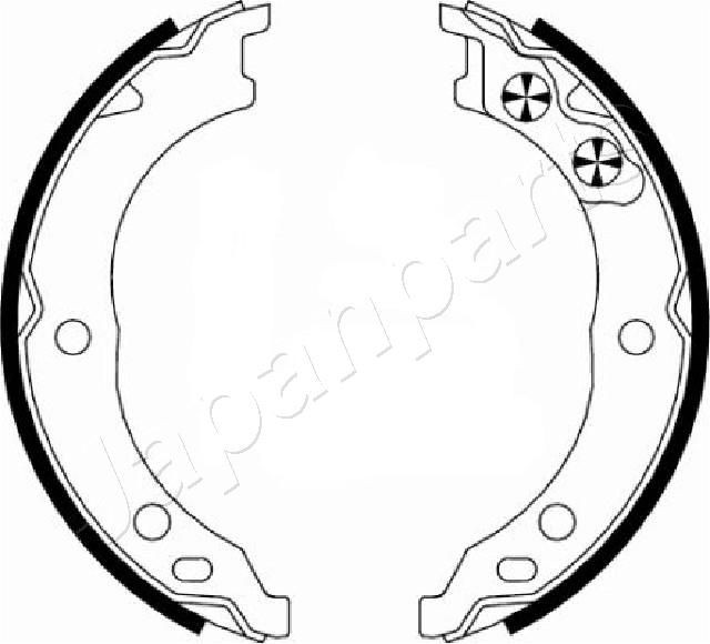 JAPANPARTS Handremschoenen GF-0230AF GF-0230AF JAPANPARTS Handremschoenen Alfa Romeo goedkoop