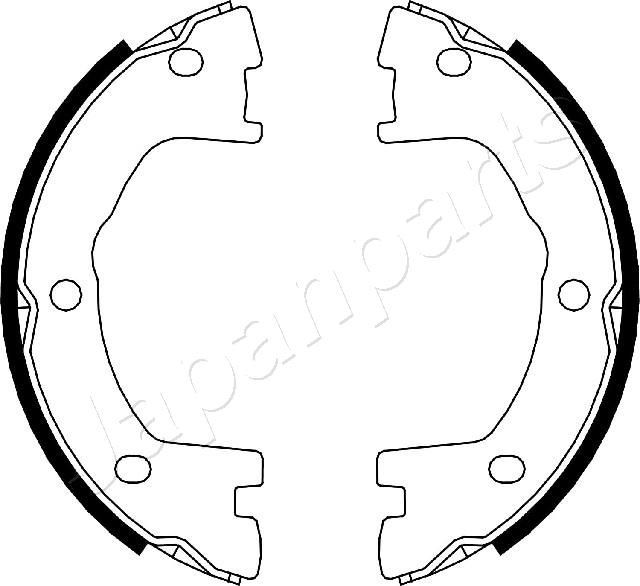 JAPANPARTS Ganasce freno a mano GF-0231AF JAPANPARTS GF-0231AF Ganasce freno a mano B Pianale piatto/Telaio prezzo