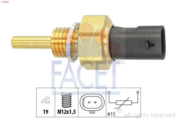 FACET Kühlmitteltemperatursensor 7.3379 7.3379 Kühlmittelsensor DAEWOO LACETTI FACET kaufen