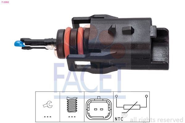 Andur, kütusetemperatuur FACET 7.3392 FACET 7.3392 Kütuse temperatuuri andur CHEVROLET AVEO 2018