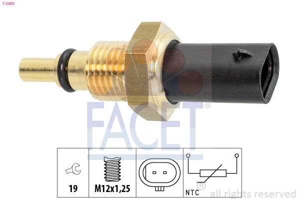 FACET Capteur de température d'huile 7.3400 7.3400 Capteur de température d'huile FACET OPEL VIVARO