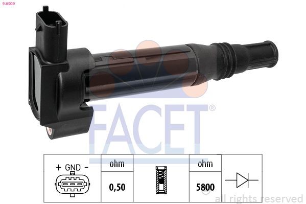 FACET Ignition coil 9.6509 Toyota URBAN CRUISER FACET ignition coil 96509