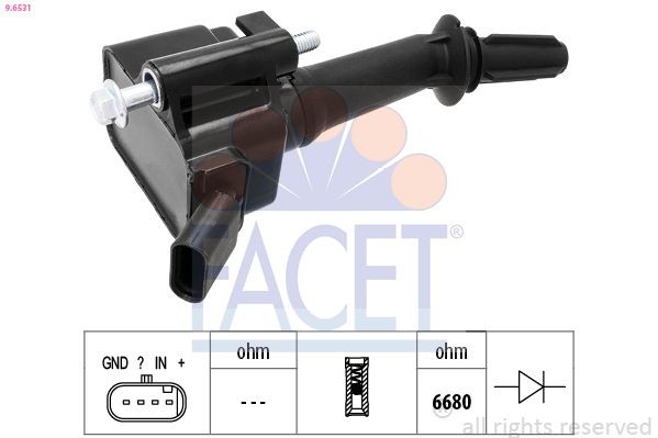 FACET Πολλαπλασιαστής 9.6531 9.6531 FACET Πηνίο ανάφλεξης Subaru φθηνά