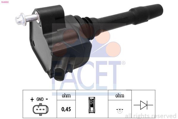 FACET Πολλαπλασιαστής 9.6532 FACET 9.6532 Πηνίο ανάφλεξης Mini F55 γνήσια τιμες