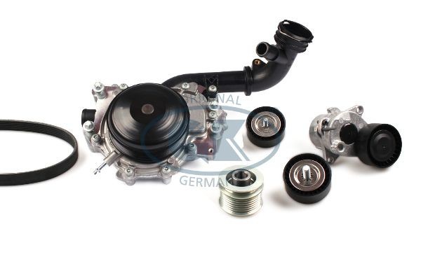 GK Vodné čerpadlo + sada klinového remeňa K980466AA-TH K980466AA-TH Sada klinového rebrovaného remena GK MERCEDES-BENZ GLK