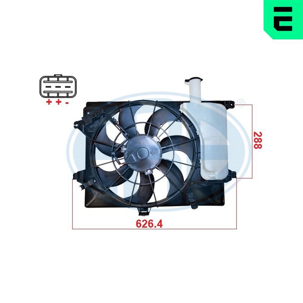 Radiatora ventilators ERA 352135 ERA 352135 Radiatora ventilators KIA CERATO 2017