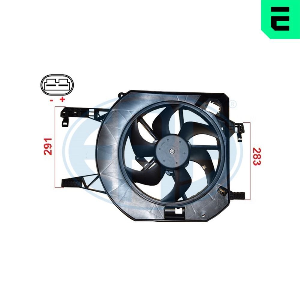 ERA Kjølevifte 352142 Radiatorvifte ERA Citroën C3 352142