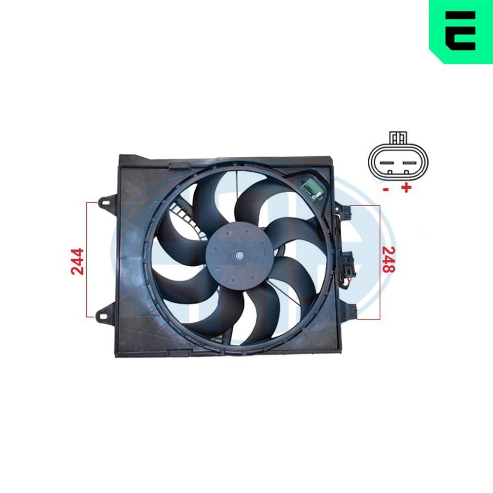 ERA Ventilátor chladenia motora 352148 ERA 352148 originálne Ventilátor chladiča Fiat Panda 312 cena