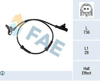 FAE ABS sensor 78328 Nissan QASHQAI FAE abs sensor 78328