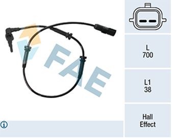 FAE Sensor, rotações da roda 78503 FAE 78503 Sensor rotações da roda Renault Clio IV Grandtour baratos