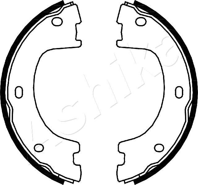 ASHIKA Bremseskosett, håndbrems 55-00-0505 Håndbremse ASHIKA Mercedes-Benz A-Klasse 55-00-0505