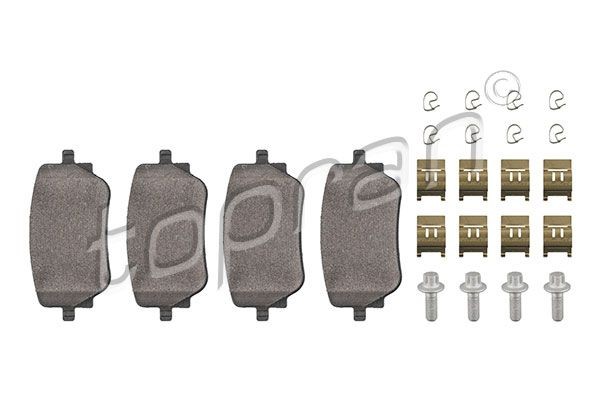 TOPRAN Bremseklosser 624 512 624 512 Bremsebelegg SUBARU OUTBACK TOPRAN