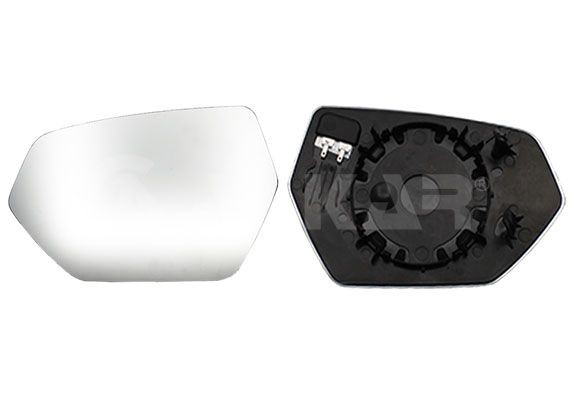ALKAR Spiegelglas, buitenspiegel 6431074 Seat LEON Spiegel, glas ALKAR 6431074