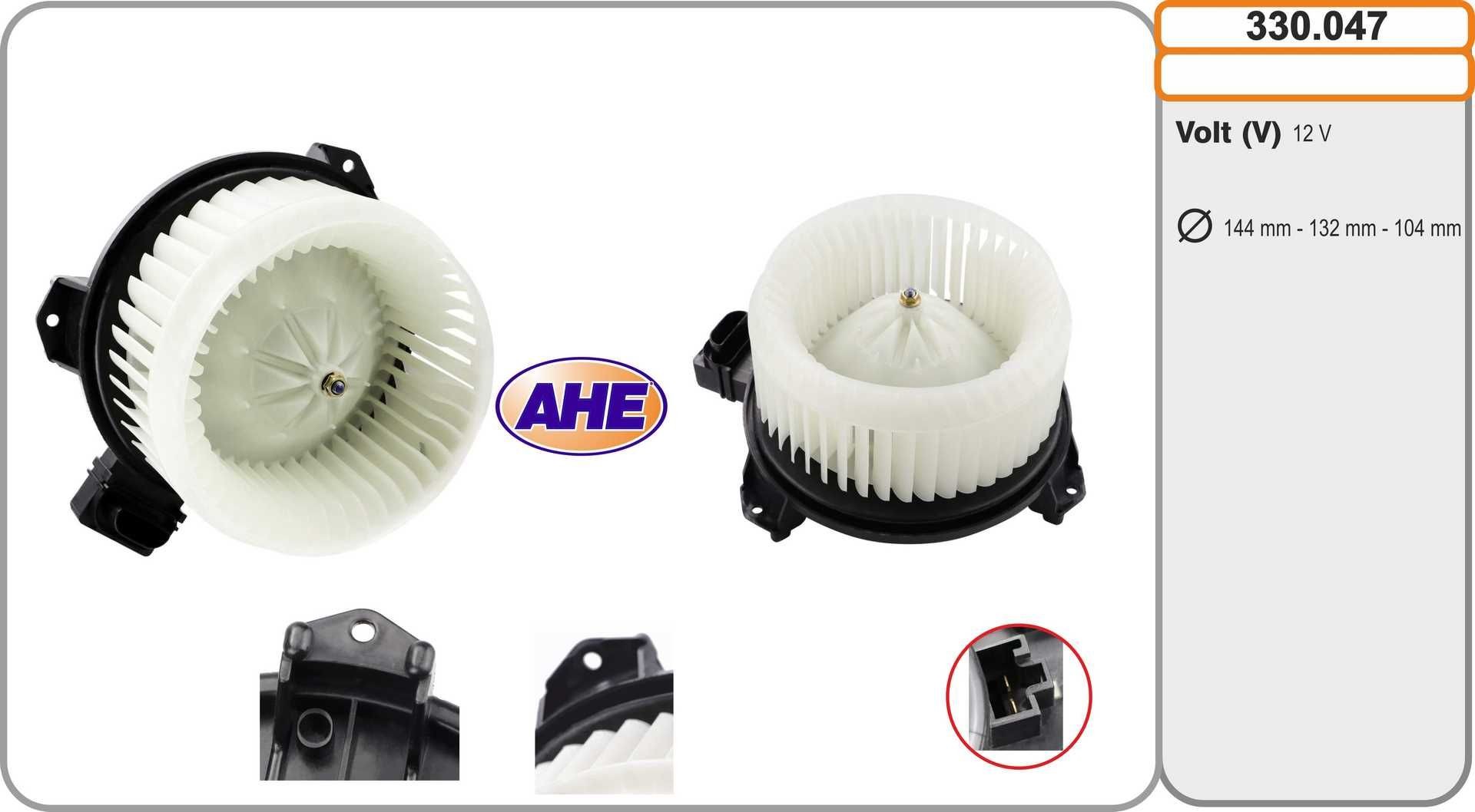 AHE Interieurventilatie 330.047 Aanjager AHE CHEVROLET 330.047