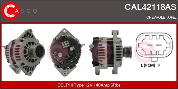CASCO Alternatore CAL42118AS CAL42118AS Alternatore CASCO CHEVROLET CORSA costo