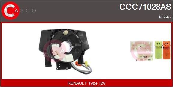 Wikkelveer, airbag CASCO CCC71028AS CASCO CCC71028AS Knipperlicht schakelaar Nissan NV200 2016