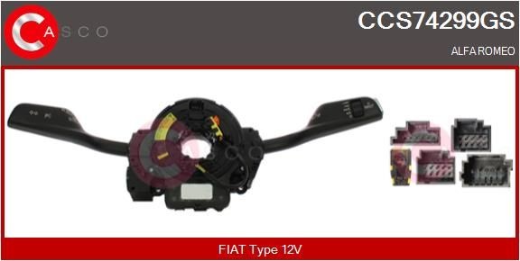Tulede / kojameeste kangilüliti CASCO CCS74299GS CASCO CCS74299GS: Pesuri lülitus Alfa Romeo GIULIA 2023
