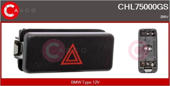 CASCO Interruptor piscas de emergência CHL75000GS CASCO CHL75000GS Interruptor piscas de emergência BMW Z3 Roadster preço