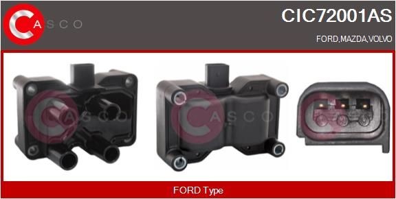 CASCO Tändspole CIC72001AS CIC72001AS CASCO tändspole MAZDA 121