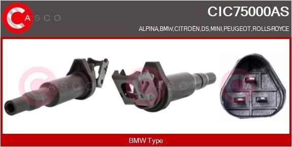 CASCO Zapaľovacia cievka CIC75000AS CIC75000AS Zapaľovacia cievka CITROËN JUMPY CASCO