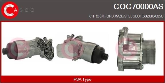 CASCO Radiateur d'huile COC70000AS COC70000AS Radiateur d'huile FORD FIESTA CASCO