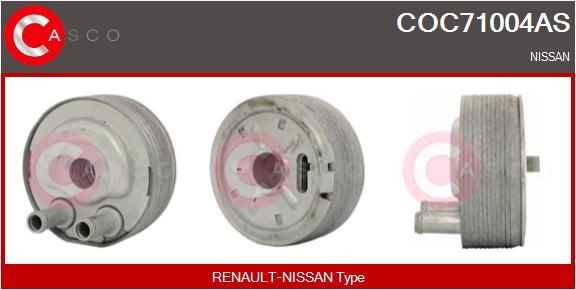 Oliekoeler CASCO COC71004AS CASCO COC71004AS: Oliekoeler Nissan X-TRAIL 2006