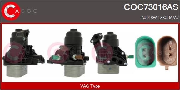CASCO Radiador de óleo, óleo do motor COC73016AS Radiador de óleo CASCO EXEO COC73016AS baratos