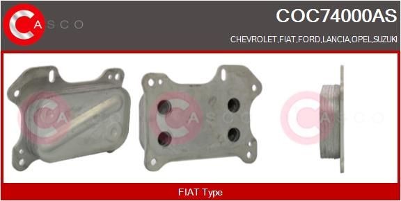 CASCO Radiateur d'huile COC74000AS Refroidisseur d'huile moteur CASCO FIESTA COC74000AS pas cher