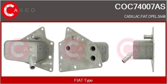 Oliekoeler CASCO COC74007AS CASCO COC74007AS: Oliekoeler Opel VECTRA 2009