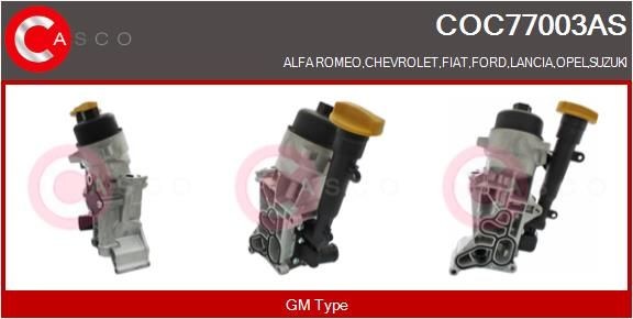 CASCO Radiateur d'huile COC77003AS COC77003AS Radiateur d'huile moteur FORD FIESTA CASCO
