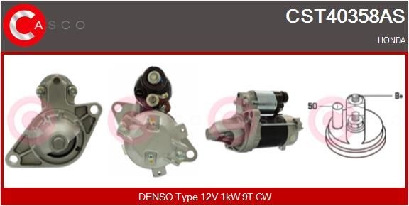 CASCO Startmotor CST40358AS CST40358AS CASCO startmotor Honda CIVIC