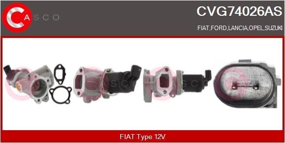 CASCO EGR-ventil CVG74026AS CVG74026AS CASCO egr Ford KA