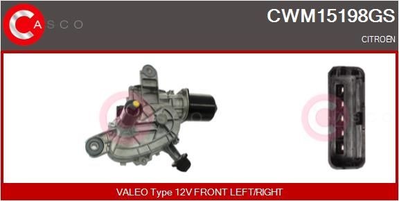 CASCO Vindusviskermotor CWM15198GS CWM15198GS Vindusviskermotor CASCO CITROЁN XANTIA