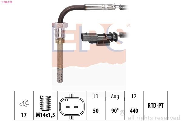 EPS Sensor, uitlaatgastemperatuur 1.220.125 Uitlaatgas temperatuur sensor EPS 5008 1.220.125 goedkoop
