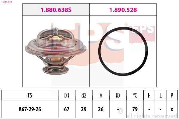 EPS Kühlwasserthermostat 1.879.937 1.879.937 Thermostatgehäuse EPS IVECO Kosten