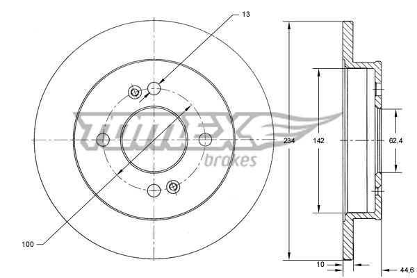 TOMEX brakes Disco freno TX 73-38 TX 73-38 Dischi freno TOMEX brakes HYUNDAI VELOSTER costo