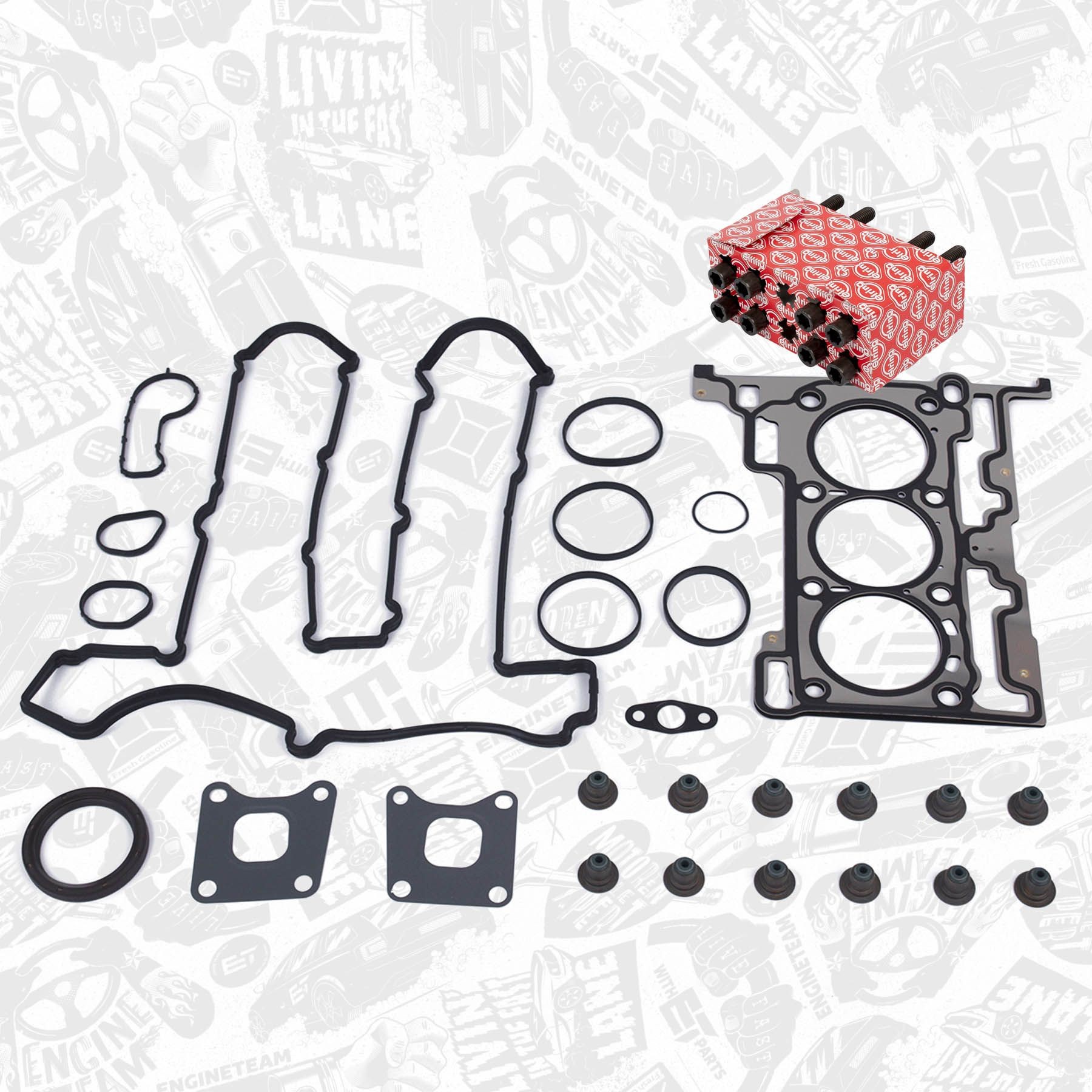 Tetningssett, topplokk ET ENGINETEAM TS0057BT ET ENGINETEAM TS0057BT Topplockspackning FORD FOCUS 2018