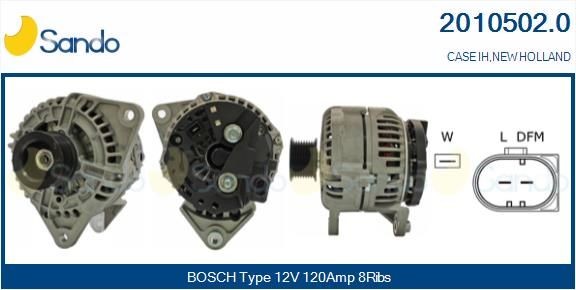 SANDO Generator 2010502.0 Alternator SANDO PANAMERA 2010502.0 billig
